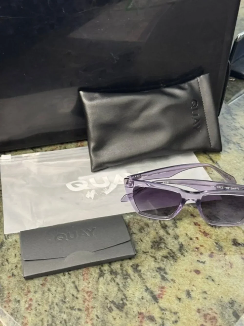 Quay Australia Call The Shots 2474 Sweet Pea/Smoke Sunglasses 54 19 150 - New